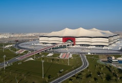 Al Bayt Stadium tältfasad