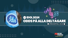 Bettingstugan Idol 2024 Odds vem vinner och vem aker ut