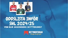 Bettingstugan Odds pa SHL Skyttekung 2024 2025