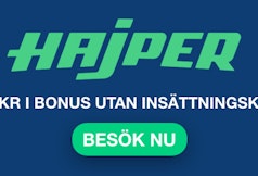 Hajper har ibland bonus utan insättning