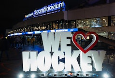 Hockeyfest i Goteborg under JVM