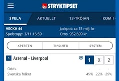 Svenska Spel stryktipset