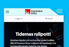 Svenska Spels startsida
