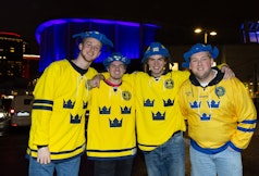 Nojda supportrar under JVM