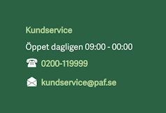 Paf med svensk support