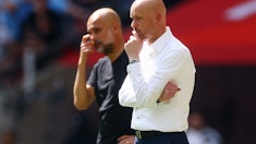 Pep Guardiola och ten Hag