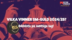 SHL 2024 2025 SM guld odds Bettingstugan