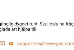 Support dygnet runt hos Leo Vegas