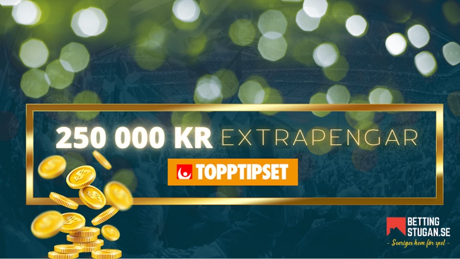 Topptipset spelkronika Extrapengar 250 000 kr