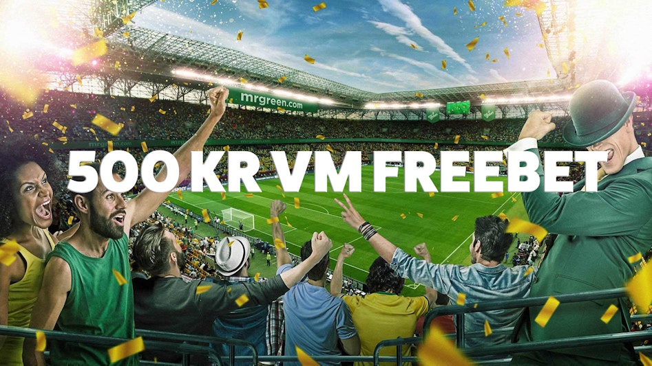 Mrgreen ger 500 kr freebet till fotbolls vm 2022