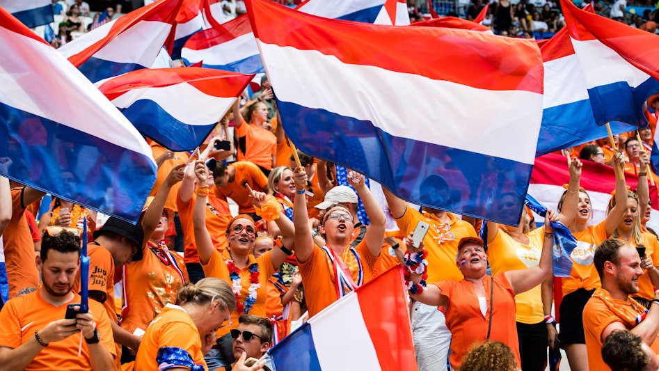 Nederlanderna fans  i fotbolls-VM 2022